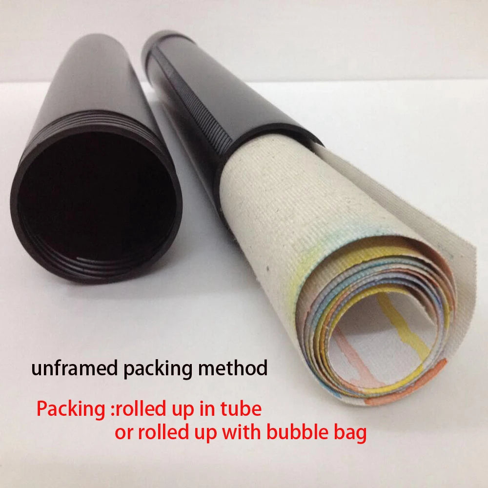 Dafeng Village Pic 100% Hand Painted Modern Abstract Oil Painting On Canvas Wall Art  For Living Room Home Decoration No Frame