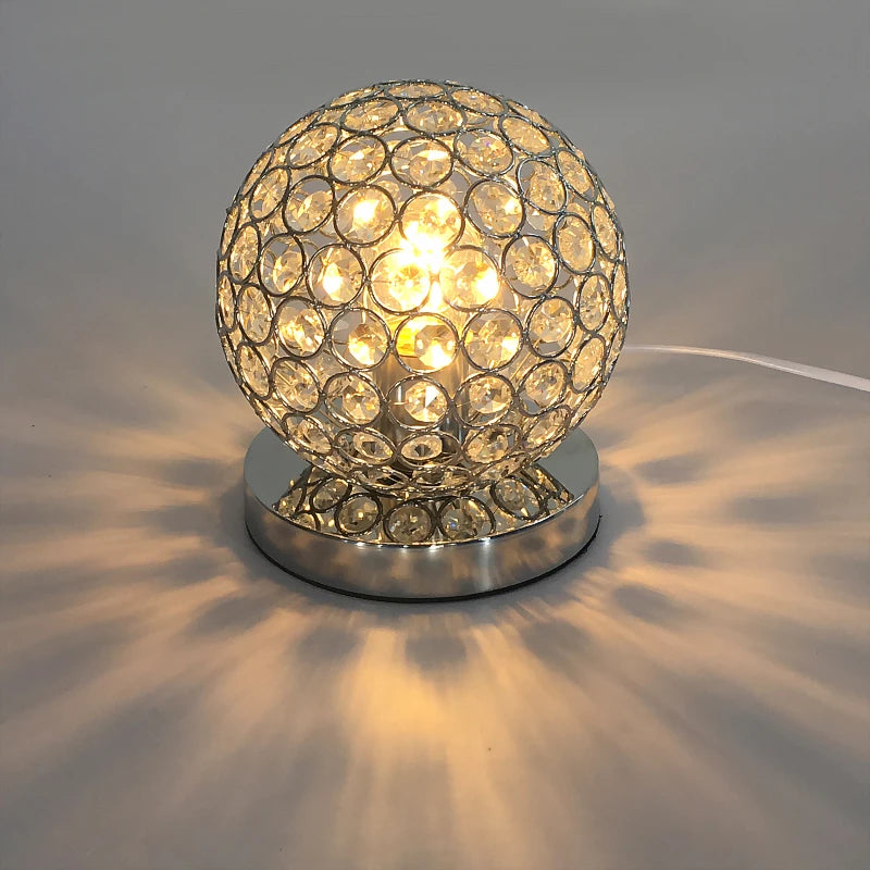 OUDELADI Modern Desktop Decoration Lighting fixtures E27 Crystal Table Lamp Parlor Bed Room Bedside Cabinet Desk lamp