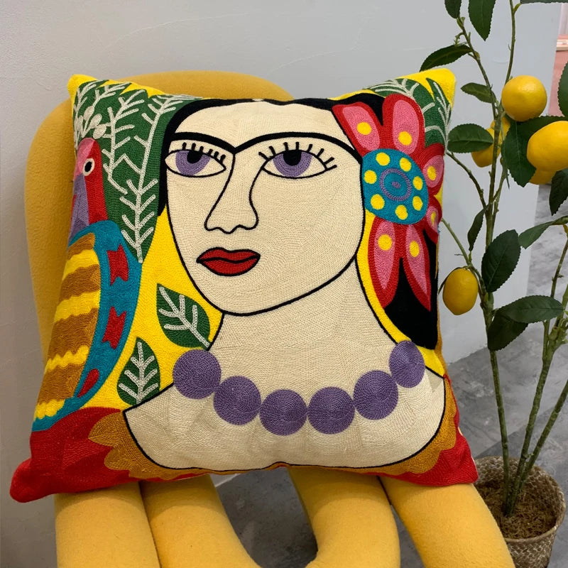 new style Cushion Cover Picasso Embroidered Decorative Throw Pillowcases Abstract Creative Decoration For Home Sofa Car Covers