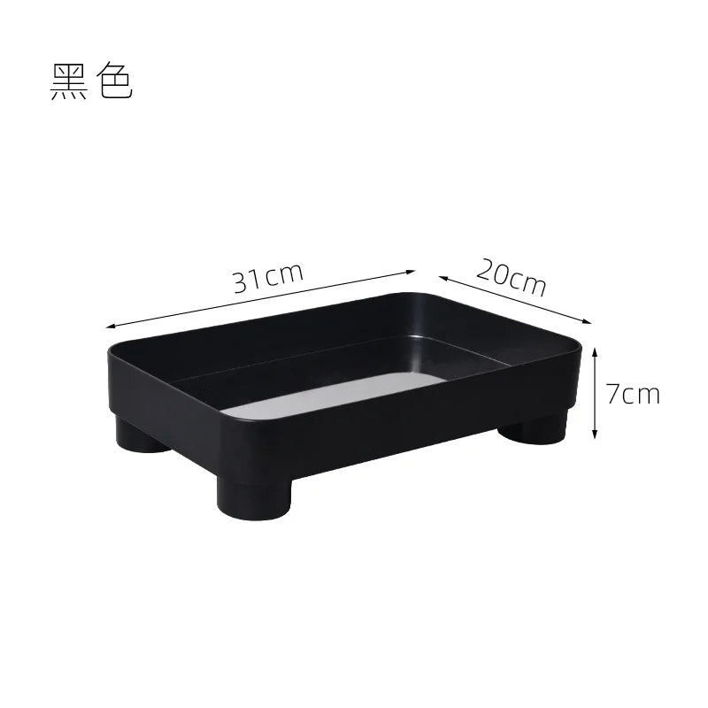 Nordic Acrylic Square Storage Tray Fruit Tray Storage Tray Cup With Perfume Small Object Desktop Decoration Tray