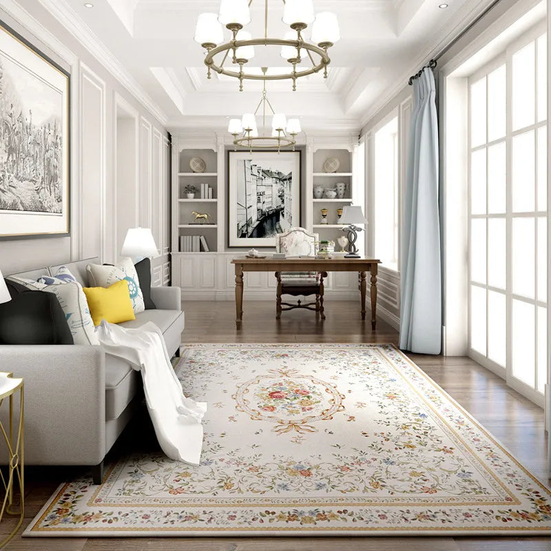 Europe Pastoral Carpets For Living Room Home Carpet Bedroom Sofa Coffee Table Floor Rug Rectangle Countryside Mat Study Area Rug