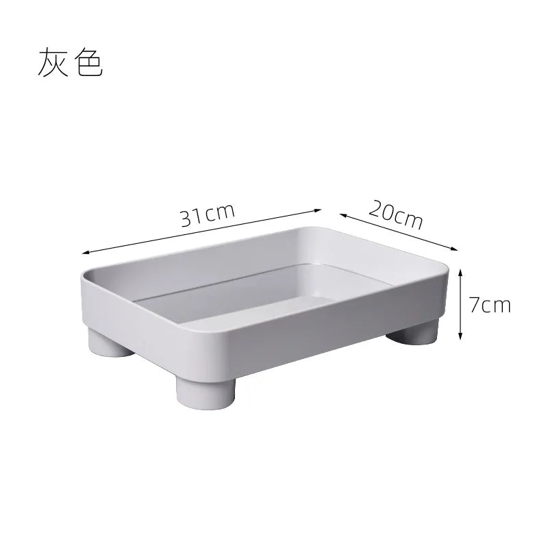 Nordic Acrylic Square Storage Tray Fruit Tray Storage Tray Cup With Perfume Small Object Desktop Decoration Tray