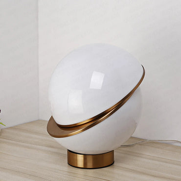 OUDELADI postmodern White creative ball Bedroom Bedside table Lamp Home decor metalmisaligned Round ball LED Lighting fixture