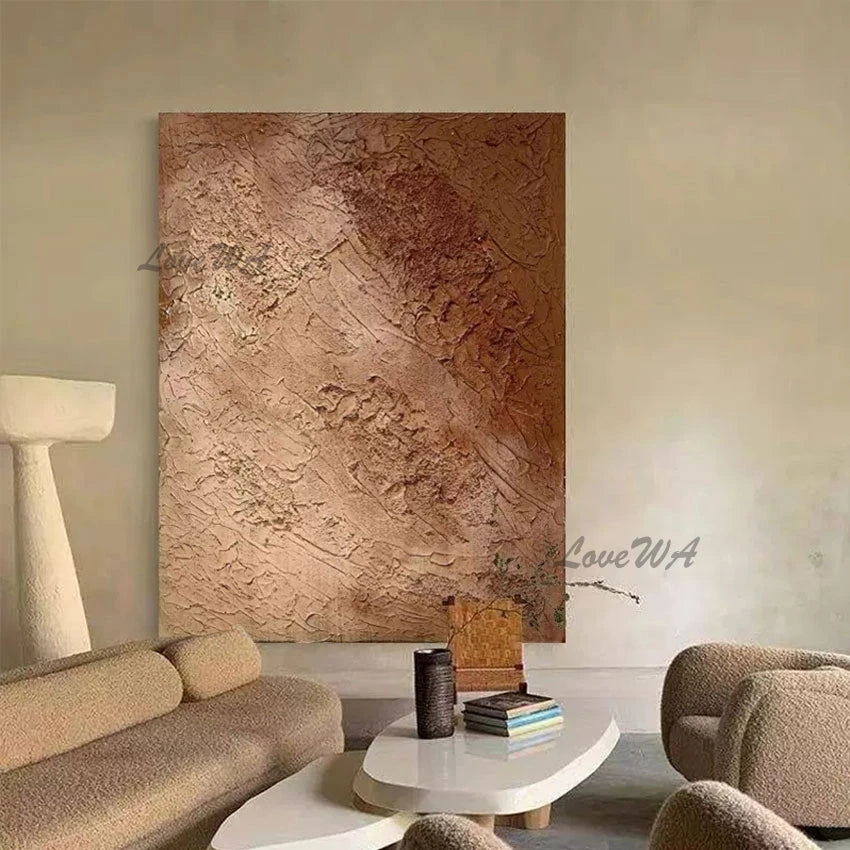 Large Modern Canvas Painting, Abstract Wall Art, Cheap Artwork Frameless, Acrylic, Palette Knife Art Design, Kitchen Decor Items