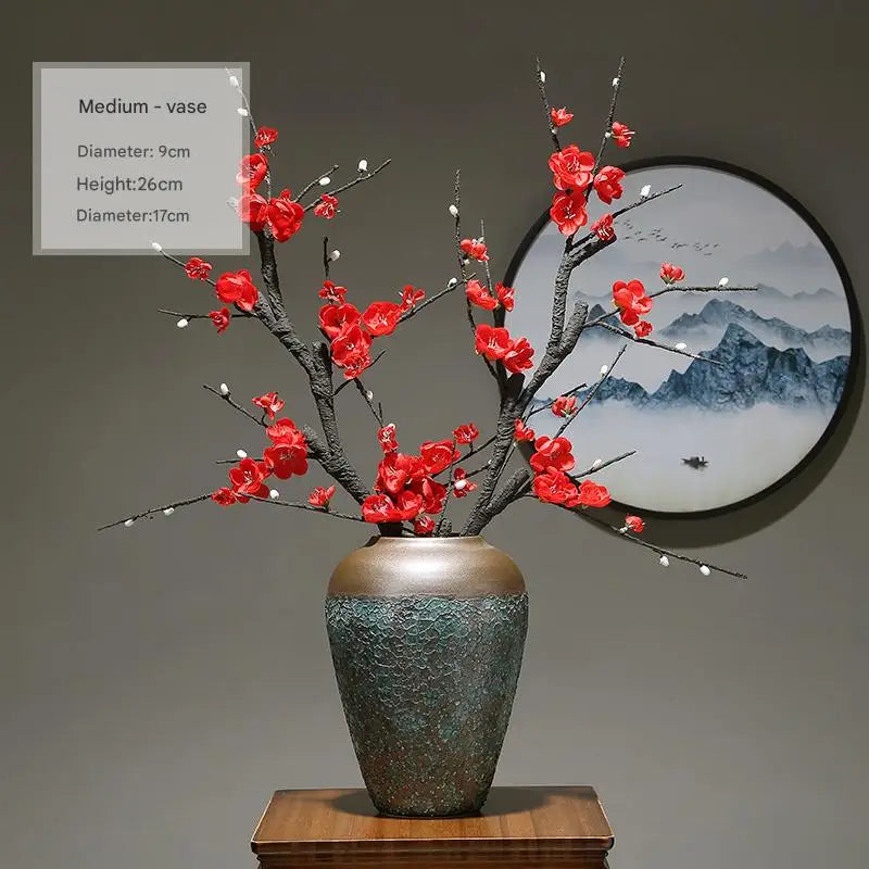 Modern Vase Handmade Ceramic Porcelain Vase Minimalist Art Deco Vase Artificial Flower Set Flower Vase Home Table Decor Vase Set