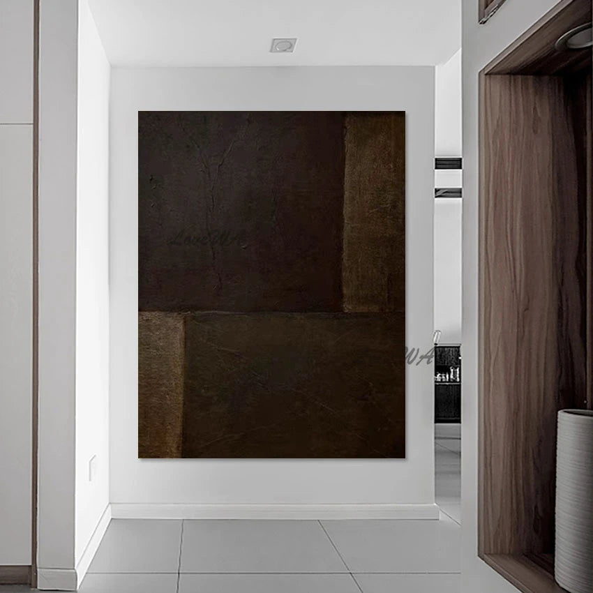 Outdoor Wall Art, Abstract Oil Painting, Frameless Living Room Decoration, Linen Canvas Artwork Designer Pictures, Wholesale