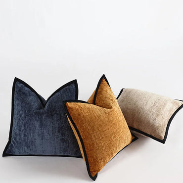 White Black Cushion Cover Jacquard Luxury Comfortable Pillow Covers Decorative for Sofa Chair Bed Home Room Decor Pillowcase