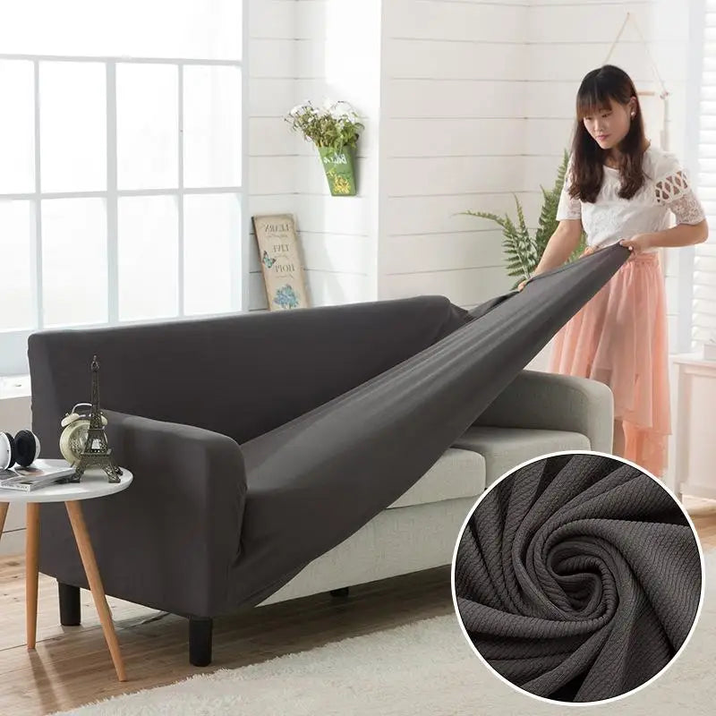 Simple Knitted Elastic Full Cover Combination Sofa Cover Guangfei Changaofa Cuion Pure Color Cloth Art Home Dustproof