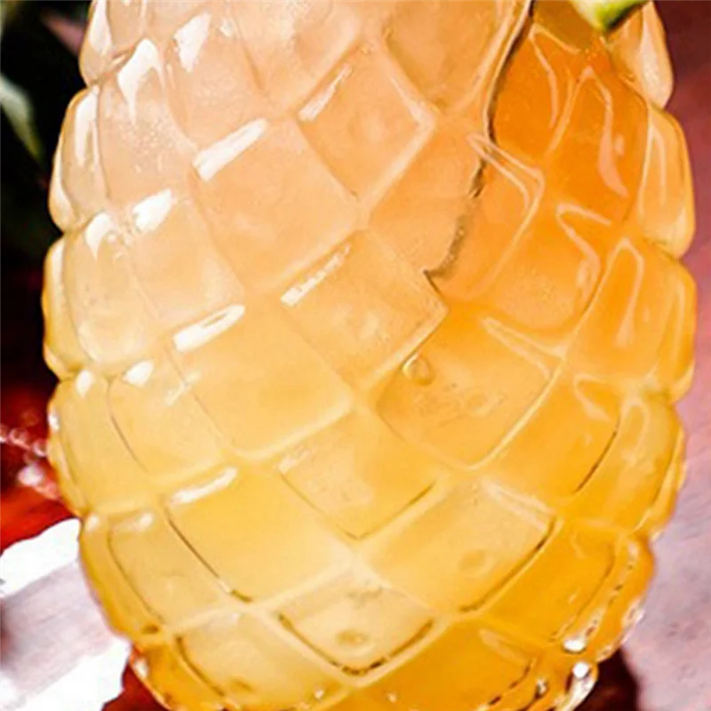 RMWIN-3Pcs Pineapple Cocktail Glasses Embossed Juice Glasses For Cocktails And Drinks