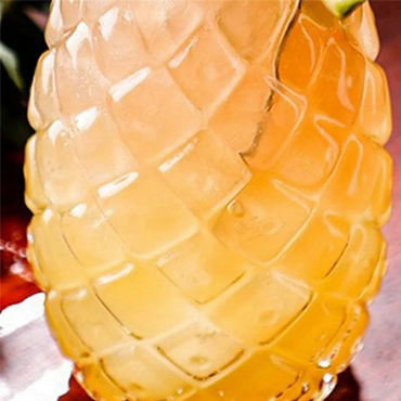 RMWIN-3Pcs Pineapple Cocktail Glasses Embossed Juice Glasses For Cocktails And Drinks