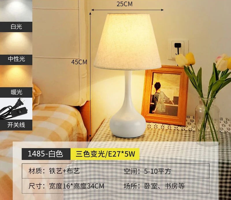 Night Nordic Decorative Lamp Bedside Ambient Table Living Room Decorative Lamp Retro Lron Lighting Декоративные Лампы MHZSD