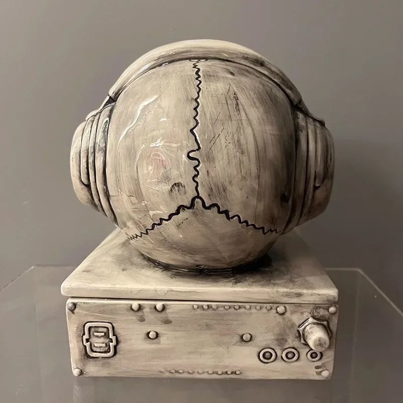 Creative Skull Ornaments Art Figurines Retro Sculptures Tabletop Skeleton Luxury Home Decor Cool Stuff All Saints' Day Gifts