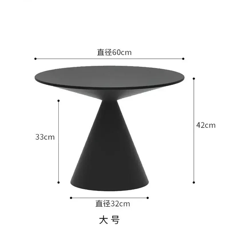 Round Metal Coffee Table - Modern Minimalist Design – view 7, modern home furniture