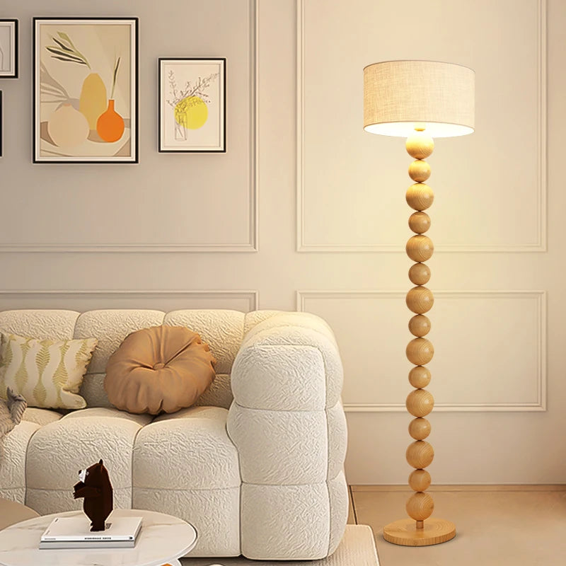 Modern minimalist LED floor lamp, living room, bedroom, study, Nordic Ins style creative remote control dimming vertical lamp