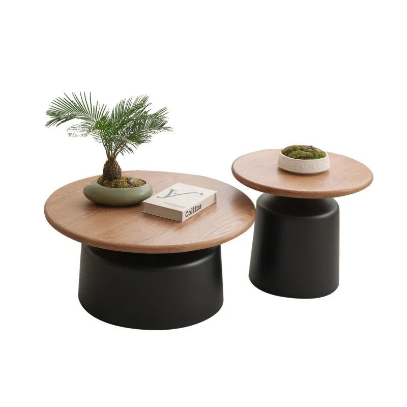 Scandinavian Round Coffee Table Set – view 6, modern home furniture