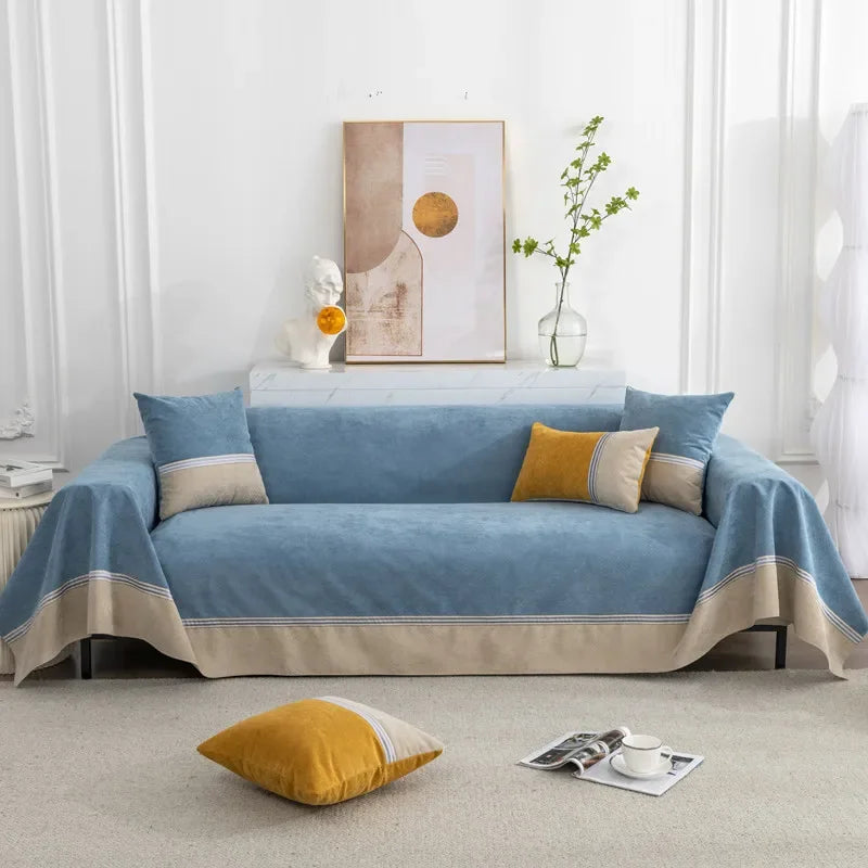 EIFLOY-Patchwork Waterproof Sofa Cover, 2, 3, 4, 5 Seater, Non-slip, Couch Slipcover, Armchair Furniture Protector, for Pets Cat