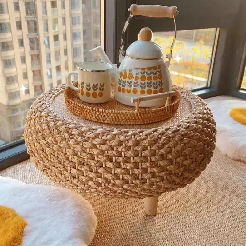 Bamboo Weave Coffee Table with Hidden Storage – view 1, modern home furniture