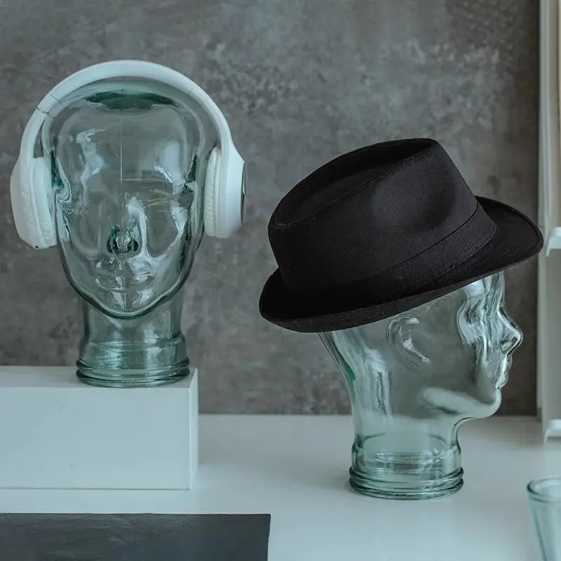 Creative Glass Figurines Art Head miniature Storage Ornaments Aesthetic Luxury Sculptures Modern Nordic Accessories Funny