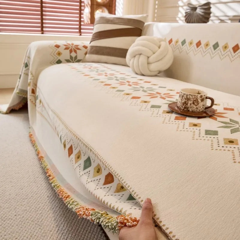 Butterfly Camping Picnic Sofa Cover 2025 All-season Leopard Chenille Sofa Covers Throw Blanket Camping Mats housses de canapé