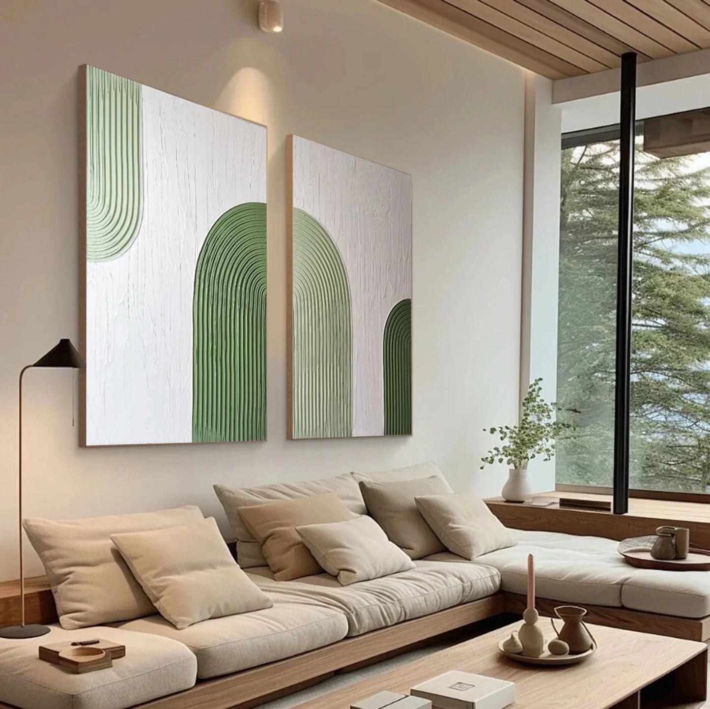 Dafeng Oil Painting Orignial Thick Texture Abstract Oil Painting on Canvas Wall Art Landscape Pic For Home Decoration No Frame