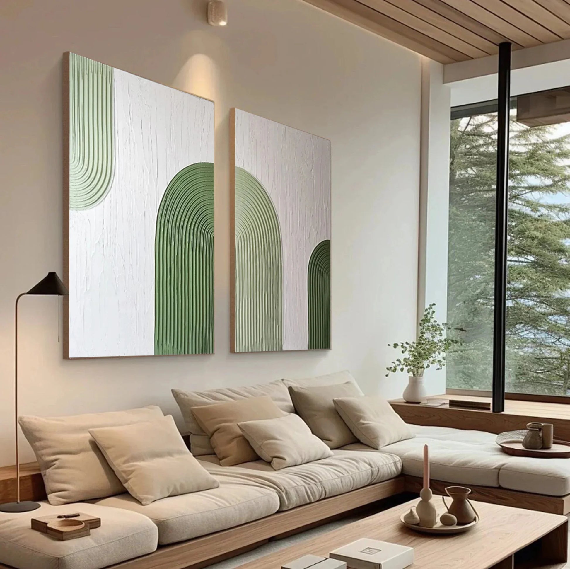 Dafeng Oil Painting Orignial Thick Texture Abstract Oil Painting on Canvas Wall Art Landscape Pic For Home Decoration No Frame