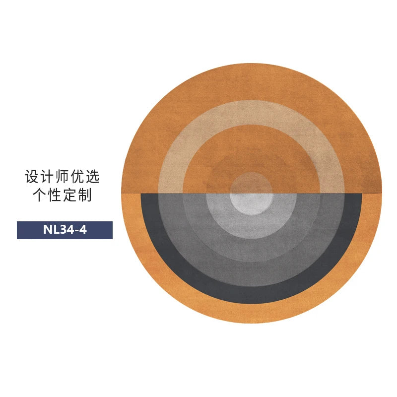 Nordic Style Rugs for Bedroom Light Luxury Living Room Decoration Round Carpet Home Fluffy Soft Rug Thick Plush Lounge Floor Mat