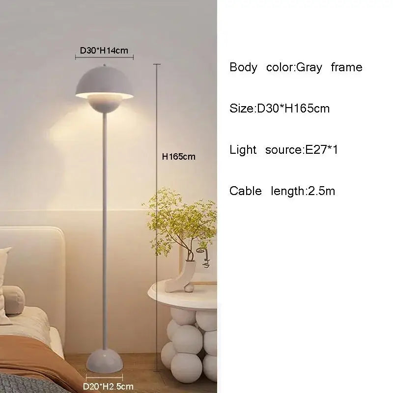 Simple Modern Cream Style High Quality Bud Led Floor Lamp Table Light Desk Lamp With E27 Changeable Bulb For Bedroom Living Room