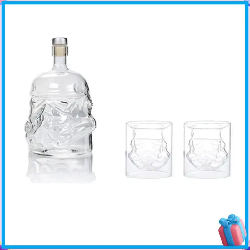 Transparent Skull Glass, High Borosilicate Glass, Heat-Resistant Wine Utensil,Skull Wine Bottle Durable