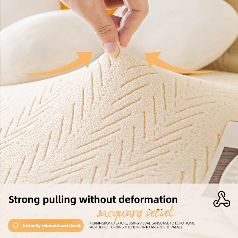 Cream-style Cat Scratch-resistant Elastic Sofa Cover Full Package All-season New Anti-slip Sofa Seat Cushion Sofa Covers