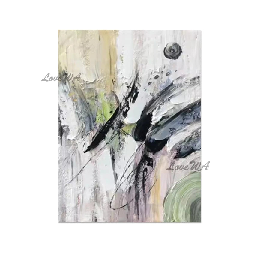 Pink Acrylic Design, Abstract Flowers Oil Paintings, Beautiful Floral Wall, Canvas Picture, No Framed, Art Gallery Showpiece