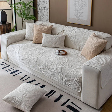 EIFLOY Nordic Retro Velvet Couch Cover for Sofa, 1, 2, 3, 4 Seater, Soft Plush Armchair Recliner Cover, Non Slip, Anti-scratch