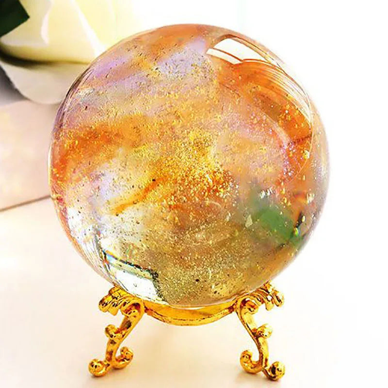 Aesthetic Art Figurines Colorful Glass Ball Miniatures Living Room Table Top Items Decorations Funny Gift Ornaments for Interior