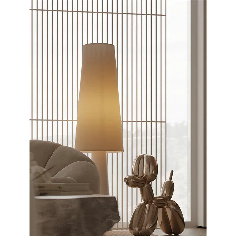 Nordicfloor Light Cream Style Fabric Led Floor Lamp For Living Room Sofa Corner Home Decor Bedroom Bedside Lamp