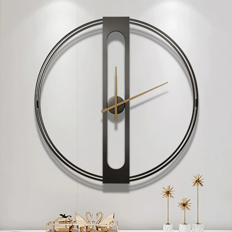 Nordic Wall Clocks Round Creative Personality Silent Elegant Wall Watch Large Simple Home Living Room Aesthetic Decorations