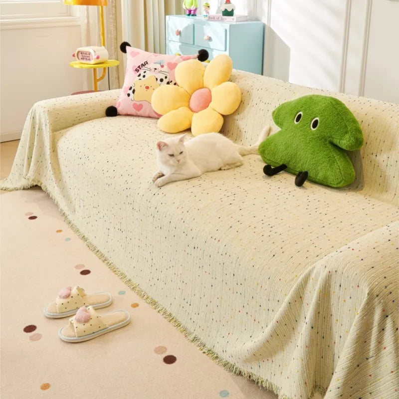 2025 All-Season Chenille Sofa Cover Slipcover Cat Scratch Resistant Dustproof Sofa Cushion Universal Sofa Camping Blanket Mats