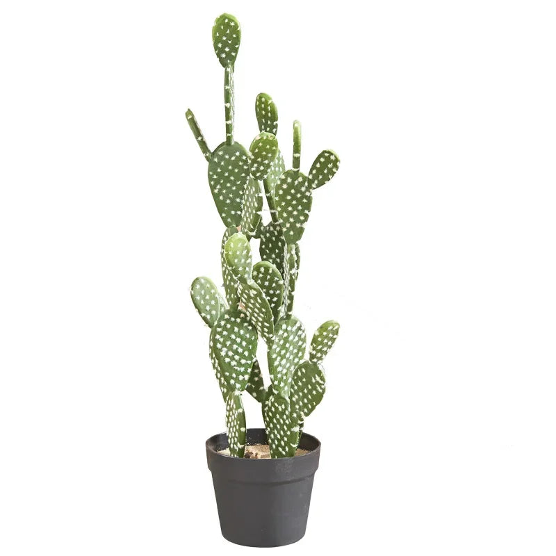 Large Artificial Cactus Plants Ornaments Living Room Houseplants Floor Plant Fake Flowers Realistic Bonsai Modern Decoration