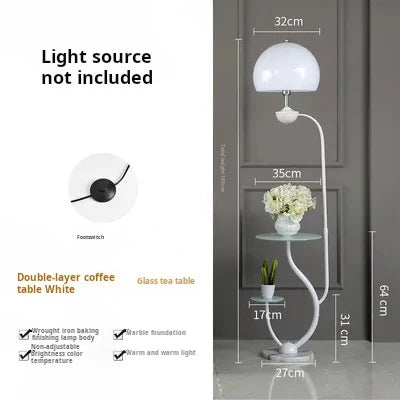 Nordic Modern Floor Lamp Led Flower Tea Table Floor Lamps For Living Room Bedroom Study Desk Lamp Home Decor Standing Lights E27