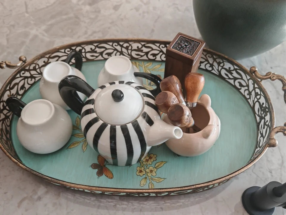 Vintage Serving Tray Creative Fruit Bowl Snack Dish for Coffee Table Living Room  Dining Room Decor