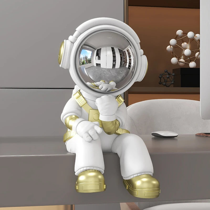 Miniature Astronaut Ornaments Living Room Aesthetic Figurines Creative Interior Art Sculptures Desk Home Decorations Gift Ideas