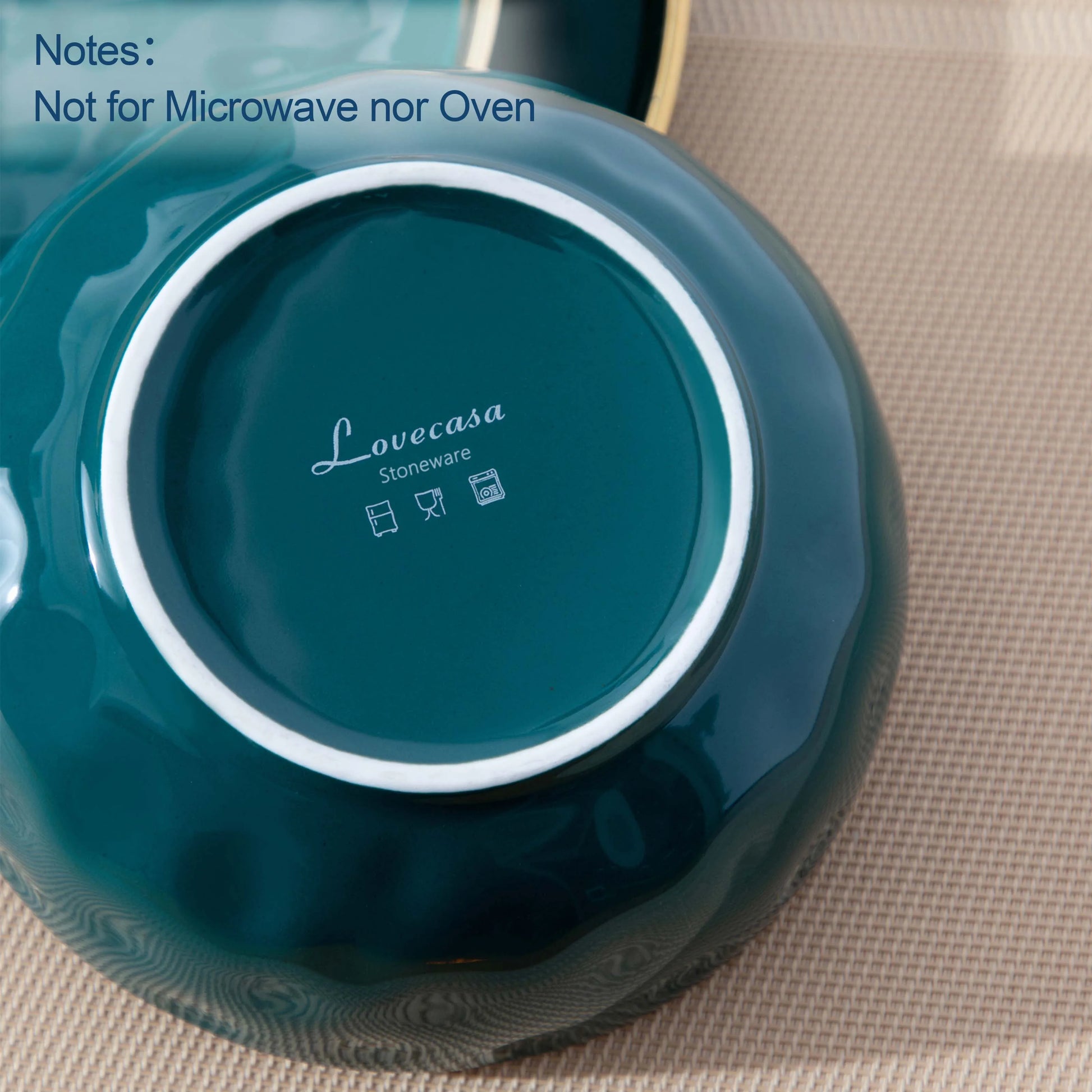 LOVECASA 16/32 Piece Green Porcelain Dinnerware Set with 4PCS Gold Trim Dessert Plate,Dinner Plate,Cup,Bowl Tableware Set