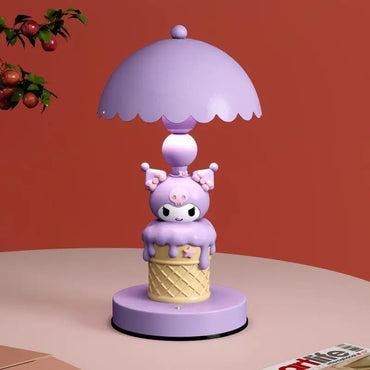Sanrio Small Desk Lamp Cartoon My Melody Headboard Lamp Eye Friendly Study Rechargeable Girl Study Desktop Cute Decoration Gifts