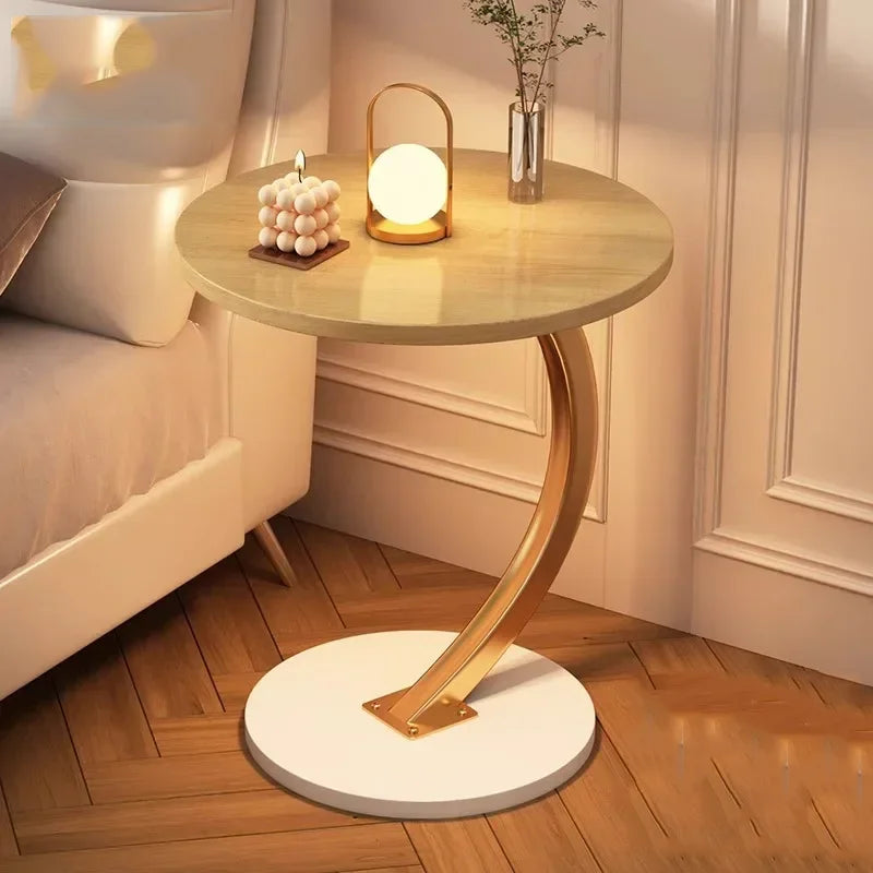 Space-Saving Round Coffee Table with Storage – view 4, modern home furniture