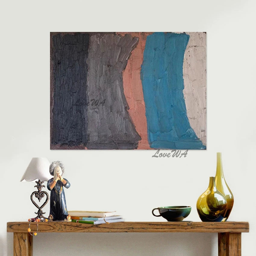 Art Canvas Handmade Contemporary Painting Large Size Acrylic Design Wall Picture Abstraction Frameless Decorative Items For Cafe