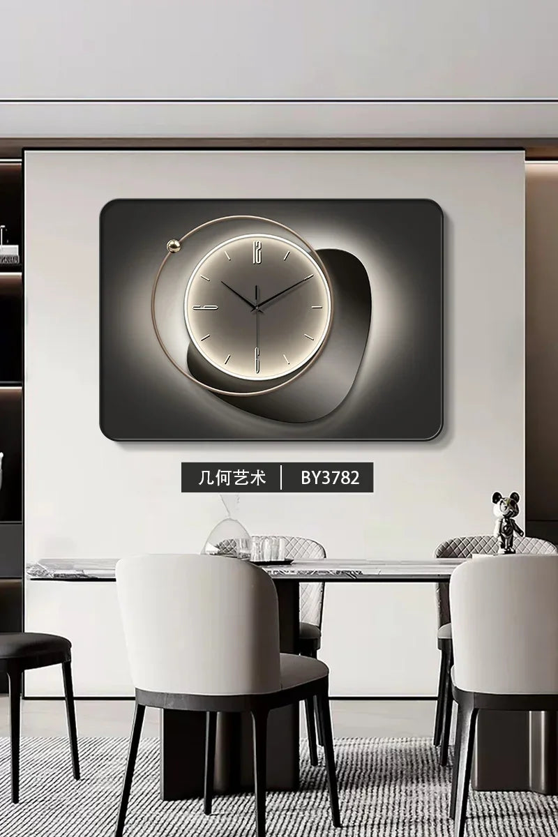 Modern Light Luxury Restaurant Decorative Wall Clock Creative Silent Living Room Home Clock