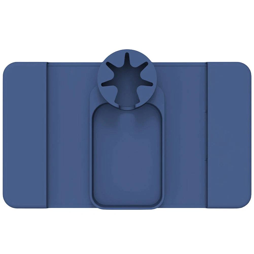 Silicone Couch Cup Holder Tray with Side Pockets Couch Armrest Table Waterproof Couch Arm Caddy for Snack Drinks Spectacles