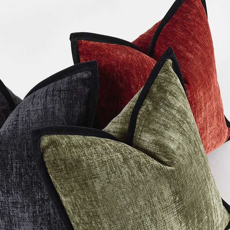 White Black Cushion Cover Jacquard Luxury Comfortable Pillow Covers Decorative for Sofa Chair Bed Home Room Decor Pillowcase