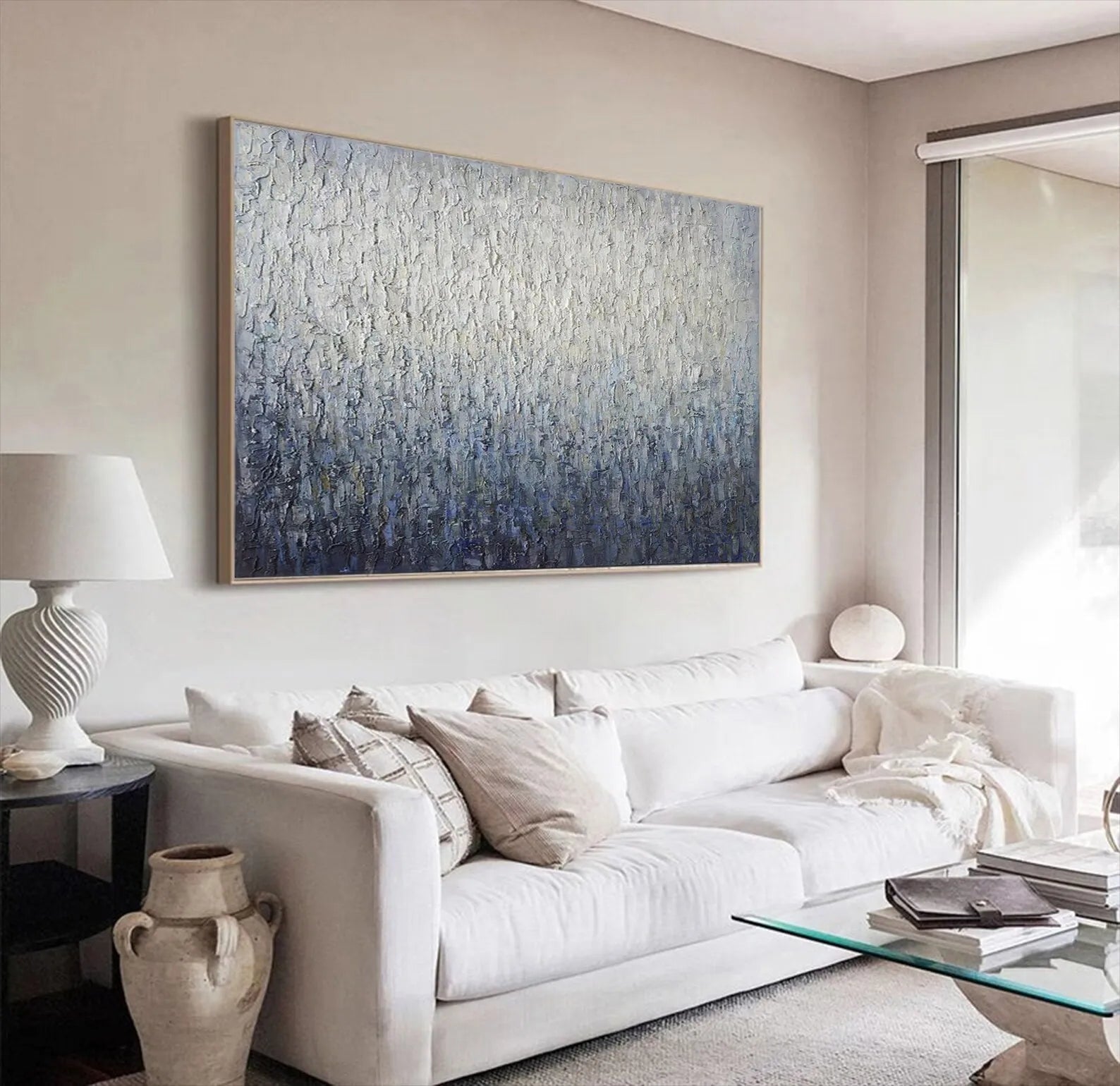 Thick Texture Huge Knife Painted Dafeng Oil Painting 100% Handmade Abstract Oil Painting on Canvas Wall Art Home Decoration