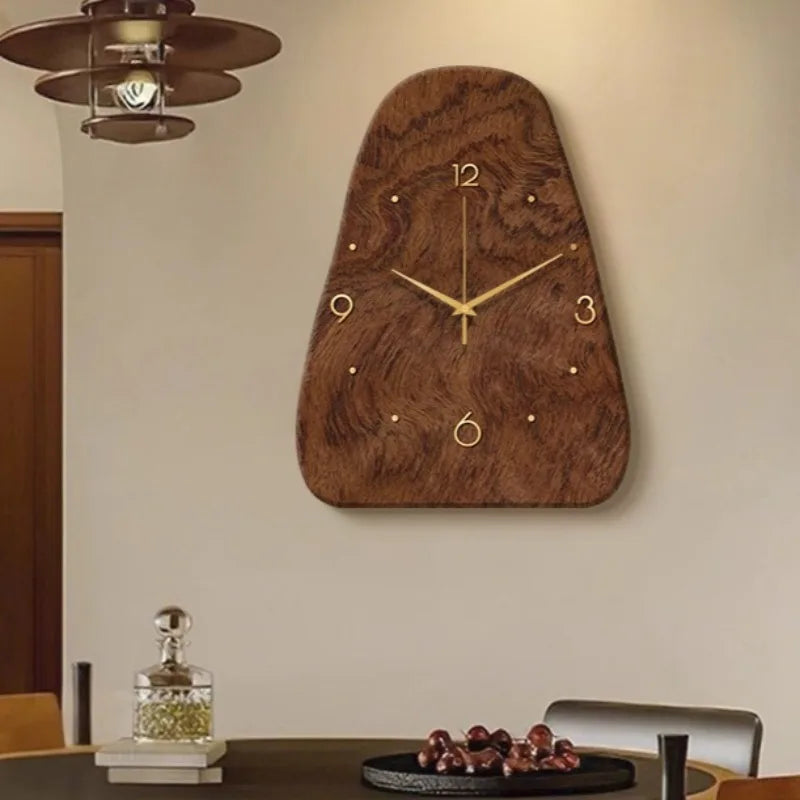 Vintage Table Clock Wooden Wall Clocks Aesthetic Luxury Living Room Desk Watch Decorative Silent Wall Watches Table Decorations
