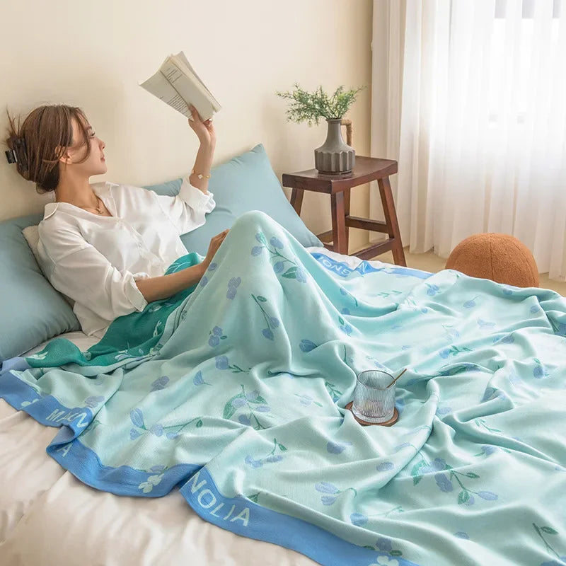 Bamboo fiber blanket, gauze towel, adult summer thin summer cool quilt