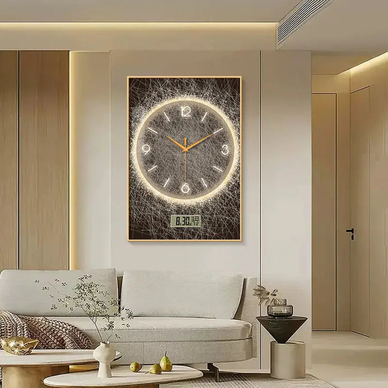 Abstract dining room decorative painting wall clock home decorative art when hanging pictures